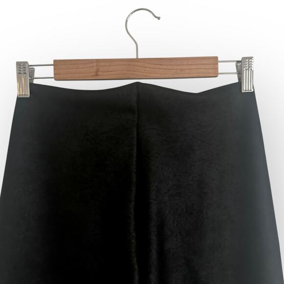 Commando Women's Faux Suede Leggings SDE101 Size XL Black Slimming High Rise - Picture 6 of 10